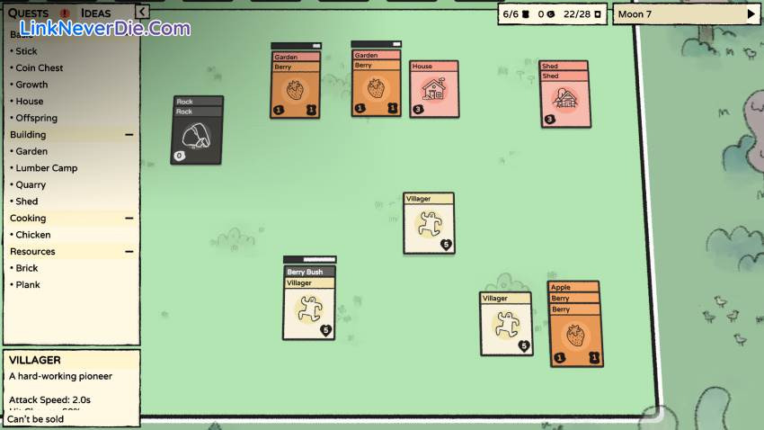 Hình ảnh trong game Stacklands (screenshot)