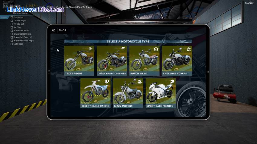 Hình ảnh trong game Motorcycle Mechanic Simulator 2021 (screenshot)