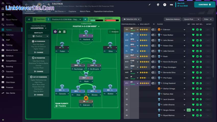Hình ảnh trong game Football Manager 2023 (screenshot)
