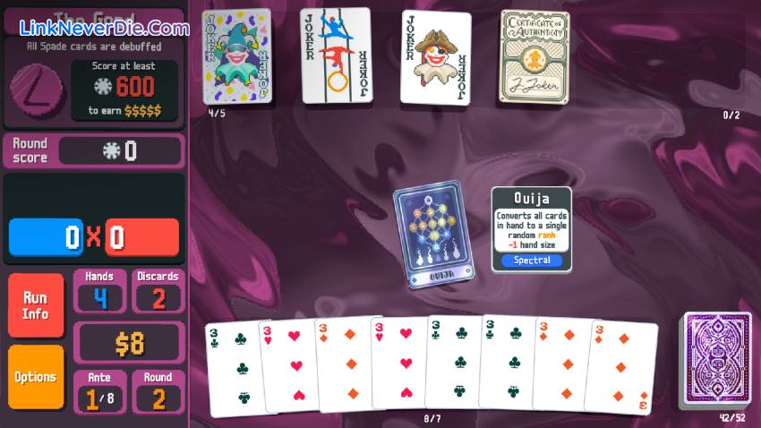 Hình ảnh trong game Balatro (screenshot)