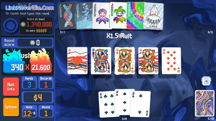 Hình ảnh trong game Balatro (screenshot)